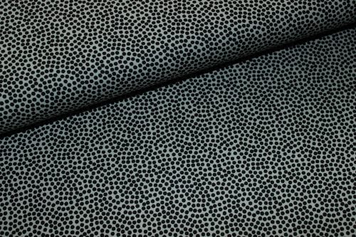 Baumwollstoff Dotty grau/schwarz (10 cm)